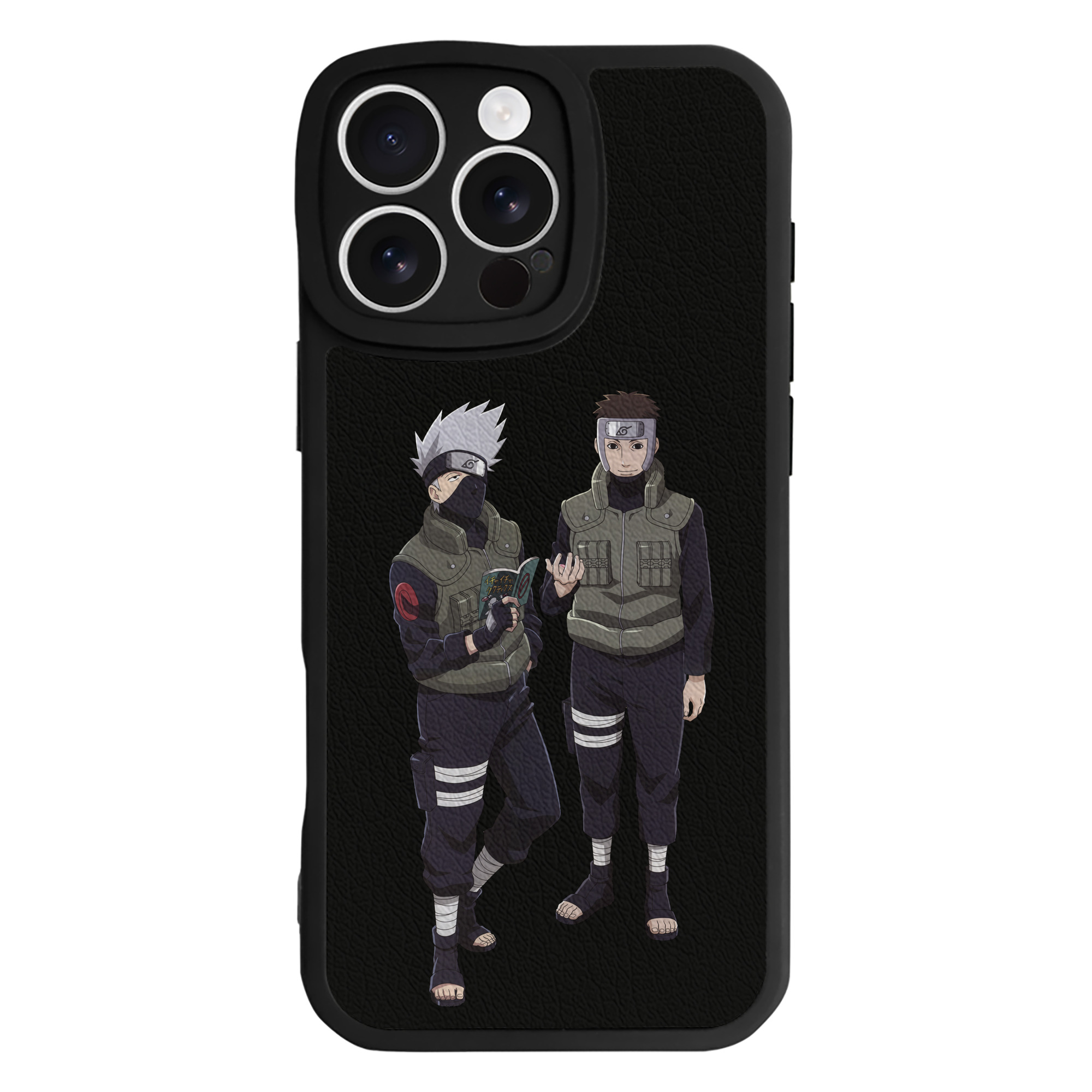（画像用） NARUTO -ナルト- はたけ カカシ Hatake Kakashi 【iPhone 16シリーズ対応】シリコンスマホケース（レザー調） 材質：シリコン